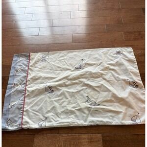 nautical sailboat pillowcase West Point Stevens standard size